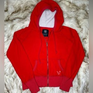 American Eagle Outfitters Red Kids Zip-Up Hoodie